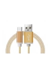 Android Örgü Şeklinde Renkli Çelik Şarj Data Kablosu - Gold