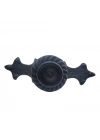 Antika Tarz Dekoratif Pirinç Çizgili Düğme - 35x100 Mm, Büyük, Oksit