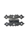 Antika Tarz Dekoratif Pirinç Yıldız Menteşe - 63x36 mm, Oksit