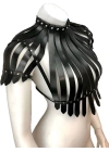 Arkası Açık Deri Crop Büstiyer Harness - Brf1257
