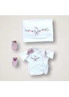 Bahar Çiçekleri Nakışlı %100 Cotton Antibakteriyel 10lu Zıbın Takımı Hastane Çıkışı