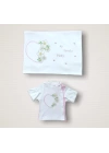 Baharın Çiçekli Kalbi Nakışlı %100 Cotton Antibakteriyel 10lu Zıbın Takımı Hastane Çıkışı