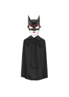 Batman Maskesi Cat Woman ve Batman Pelerini 90 cm Siyah Renk Set