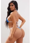 Bayan Fantezi Lame Bikini