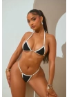 Bayan Metalli Tanga Bikini Takımı