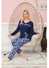 Bayan Uzun Kollu Pijama Takımı Model no 7612