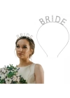 Bekarlığa Veda Bride Tacı Gümüş Renk