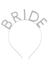 Bekarlığa Veda Mega Boy Kristal Taşlı Gümüş Bride Taç Gelin Tacı 20x21 Cm