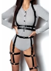 Bel Kemerli Alt Ve Üst Takım Deri Harness - Brf709