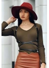 Beli Uzun Sarmalı Şık Harness - Brf172