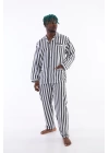 Beruflic 4007 Uzun Kol Çizgili Gaffur Erkek  Pijama Takım