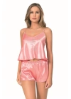 Beruflic  Mercan Saten Babydoll Şort Takımı