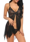 Seksi Siyah Tül Babydoll gecelik 15500