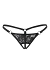 Beruflic Siyah Dantelli Özel Bölgesi Açık G-string Brf1167