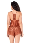 Beruflic  Tarçın Saten Babydoll Şort Takımı