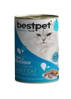 Bestpet Ton Balıklı ve Hamsili Gravy Yetişkin Konserve Kedi Maması 400 Gr