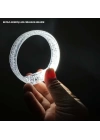 Beyaz-gümüş Led Işıklı Baskı Yapılabilen Pilli Bileklik Bilezik 1,5 Cm Genişlik