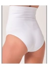 Beyaz Kadın Dikişsiz Slip Korse - 780