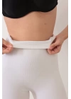 Beyaz Kadın Kalça Kaldırıcı Dikişsiz Korse - 760