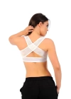 Beyaz Kadın Sırt Toparlayıcı Göğüs Dikleştirici Korse - 795