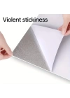 Beyaz Mermer Desenli Alüminyum Plastik Du Sticker (30*30)