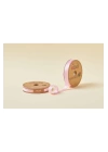 Biye Saten Katlı 007 Pembe 2 cm 25 Metre %100 Polyester