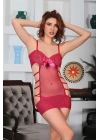 Bordo Dantel Gecelik - 689