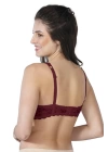 Bordo Emay 188 C Pedli Dantelli Telli Toparlayıcı Sütyen
