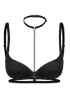 Boyun Bel Arası Zincirli Seksi Choker - Brf48
