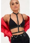 Boyundan Bağlı Zincir Detaylı Harness - Brf41