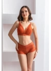 Bralet Sütyen Boxer Takım Kiremit (brf31813)