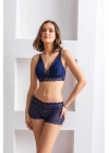 Bralet Sütyen Boxer Takım Lacivert (brf31813)