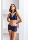 Bralet Sütyen Boxer Takım Lacivert (brf31813)