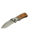 Buck Family X35 Kahverengi Kamp Çakı 15cm- Manuel, Kemerlikli, Ahşap Sap