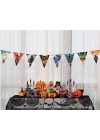 Cadılar Bayramı Halloween Flama Bayrak Banner Süs 8 li 3 Metre
