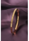 Çelik Gold Renk Kadın Kelepçe - TJ-BB4832