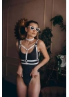 Choker Detaylı Şık Göğüs Kemer - Brf990