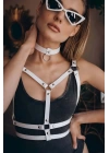 Choker Detaylı Şık Göğüs Kemer - Brf990
