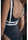 Choker Detaylı Şık Göğüs Kemer - Brf990