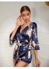 Çiçek Desenli Sabahlık 8330