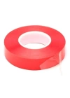 Çift Taraflı Akrilik Silikonize Bant 18 mm x 2 metre Kırmızı VHB