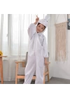 Çocuk Tavşan Kostümü Beyaz Renk 3-5 Yaş 100 Cm