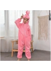 Çocuk Tavşan Kostümü Pembe Renk 4-5 Yaş