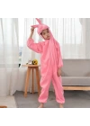 Çocuk Tavşan Kostümü Pembe Renk 6-7 Yaş 120 cm