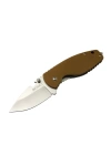 Crkt 3329 Brw Heat Kamp Çakı 18cm - Metal Sap, Kılıflı, Açacaklı, Perçinli