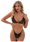 Dantelli Fantazi Sütyen Ve G-string Takımı Tm2045