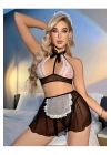 Dantelli Tül Fantazi Hizmetçi Kostüm Jesica Bella E-0015