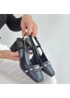 Elliy Siyah Cilt Topuklu Ayakkabı