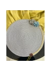 DecoHandy Jute Örme Supla - Çiçekli