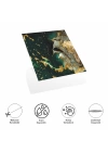 DecoHandy Pvc Yapışkanlı Yer Karosu 30x30cm 4Lü Paket - Green Edition 0,36m2